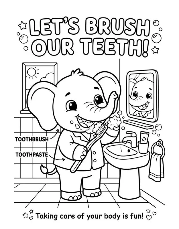 Kids Health Coloring Books