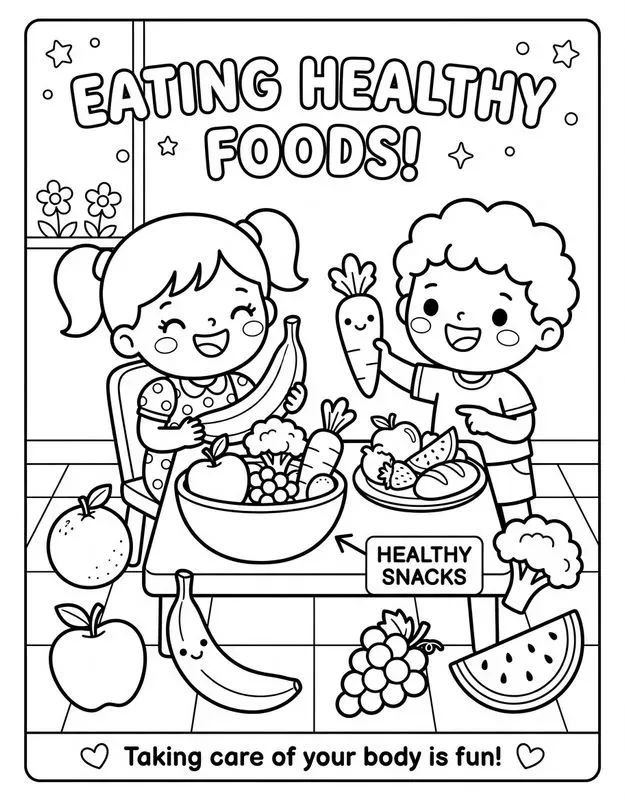 Kids Health Coloring Books