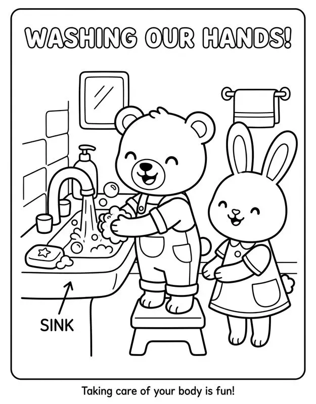Kids Health Coloring Books