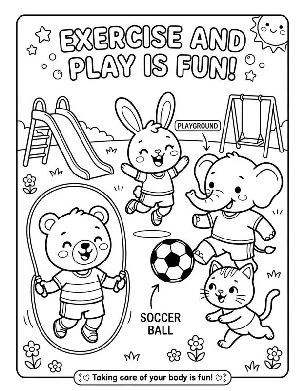 Kids Health Coloring Books