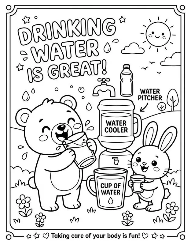 Kids Health Coloring Books