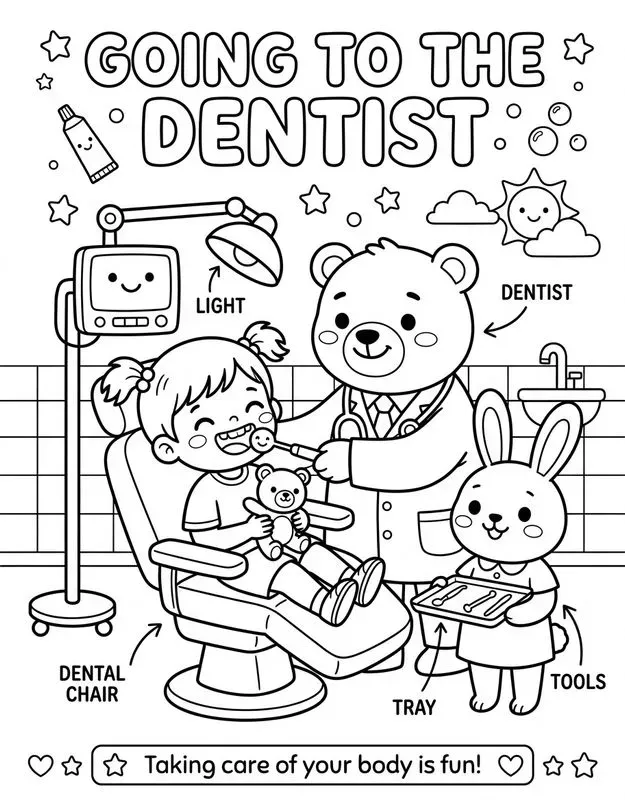 Kids Health Coloring Books