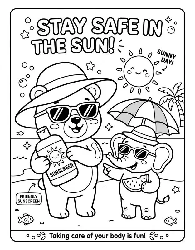 Kids Health Coloring Books