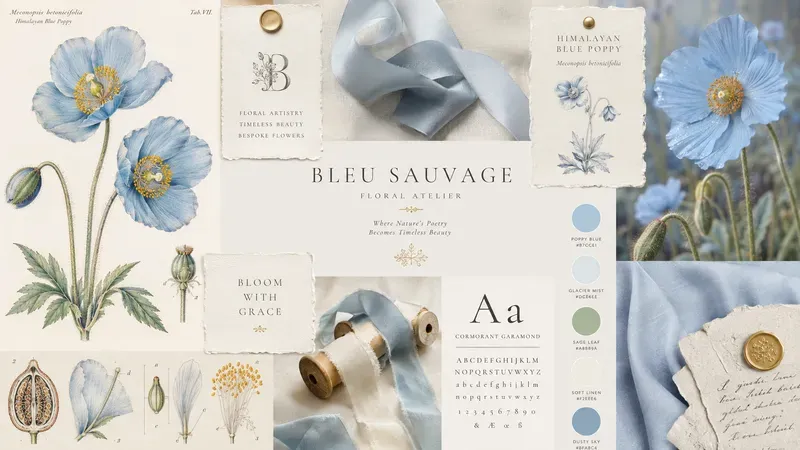 Aesthetic Vintage Florist Branding Boards