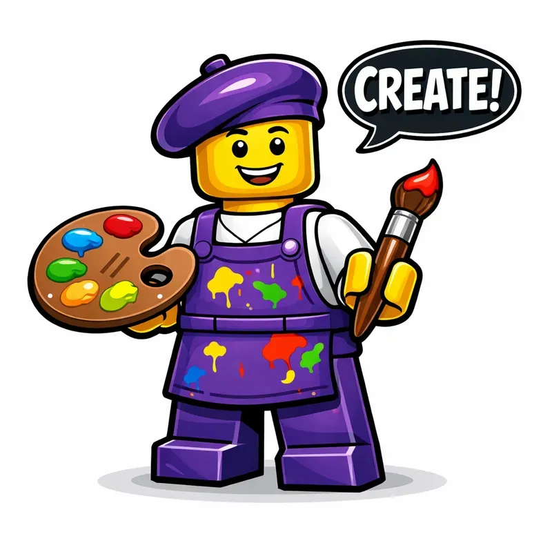 Brick Minifigure Mascot Generator