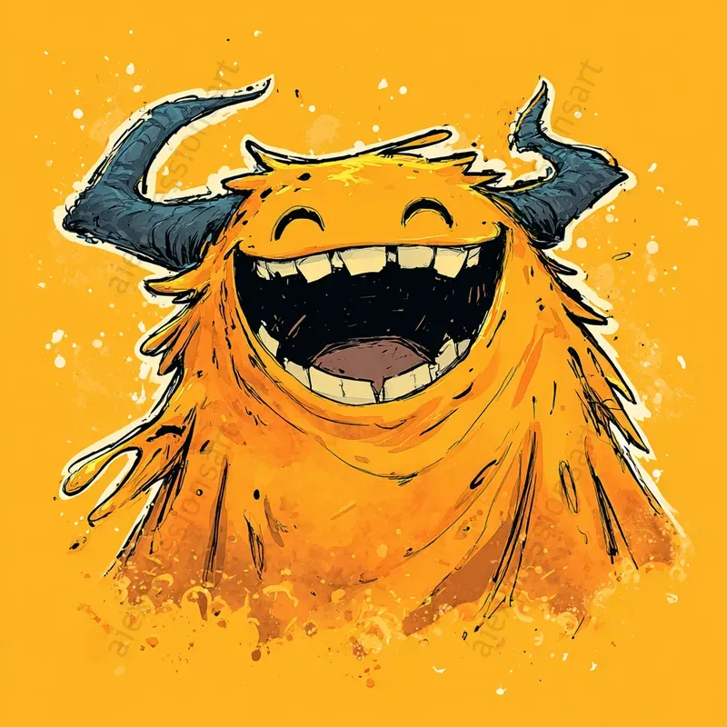 Anthropomorphic Cartoon Creature Stickers