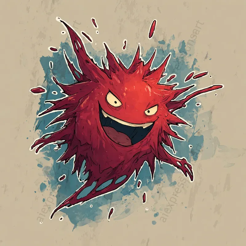 Anthropomorphic Cartoon Creature Stickers