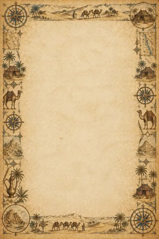 Antique Map Journal Borders