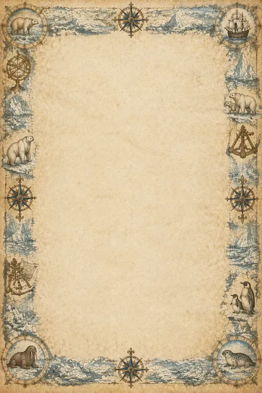 Antique Map Journal Borders