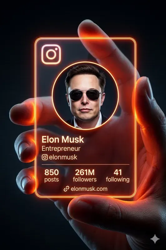 Futuristic Instagram Cards
