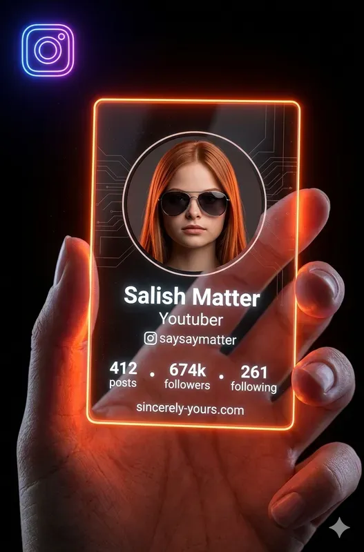 Futuristic Instagram Cards