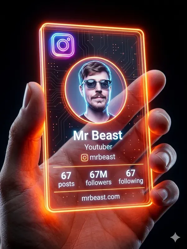 Futuristic Instagram Cards