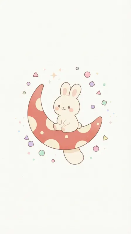 Minimal Whimsical Crescent Animals