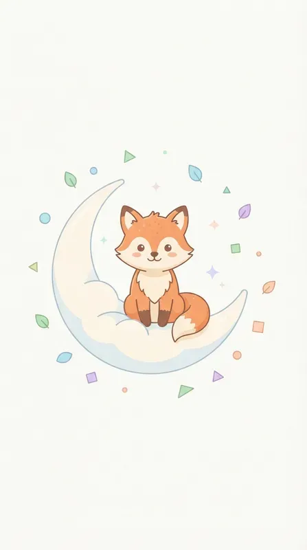 Minimal Whimsical Crescent Animals