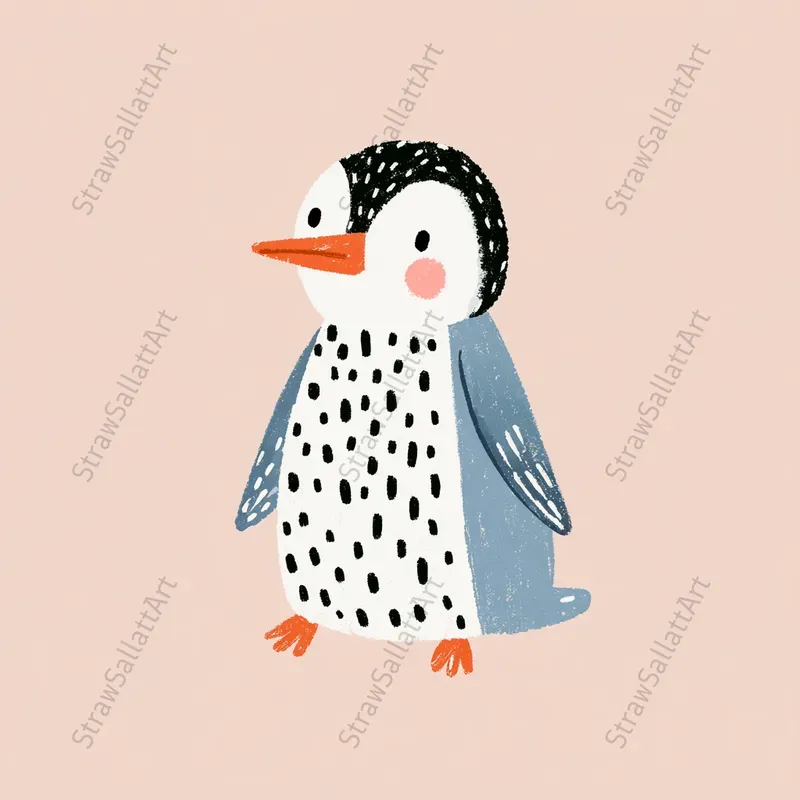 Cute Minimalist Line Art Characters