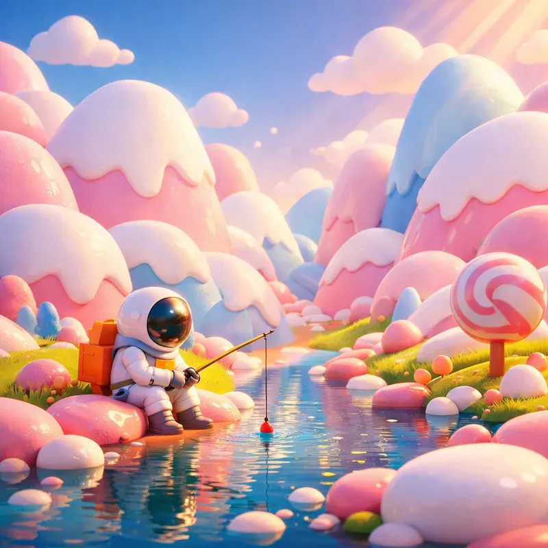 Surreal Candy World Generator