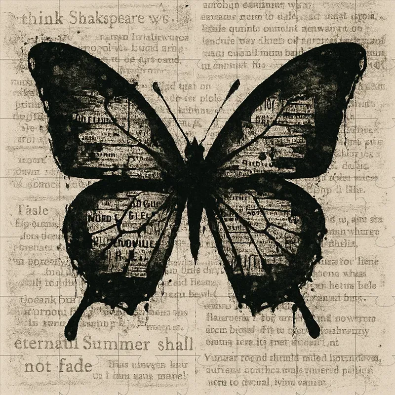 Striking Text Fragments Art