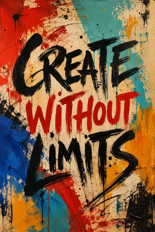 Expressive Abstract Typography Posters