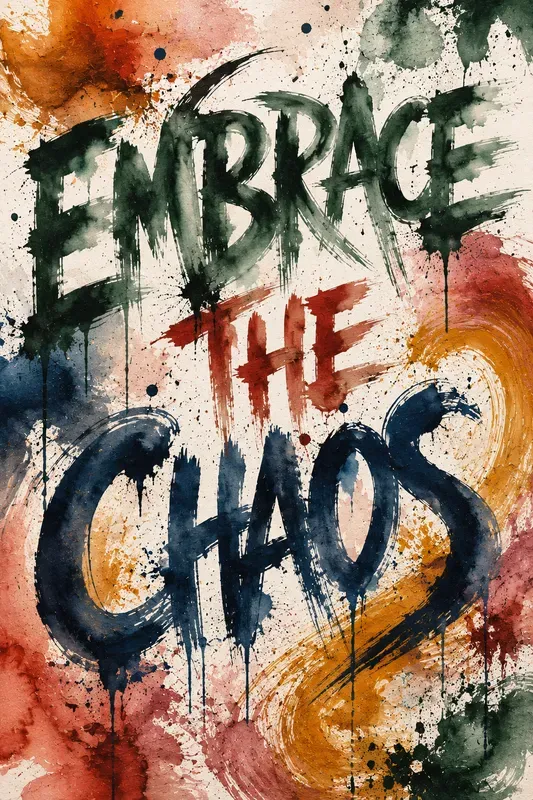 Expressive Abstract Typography Posters