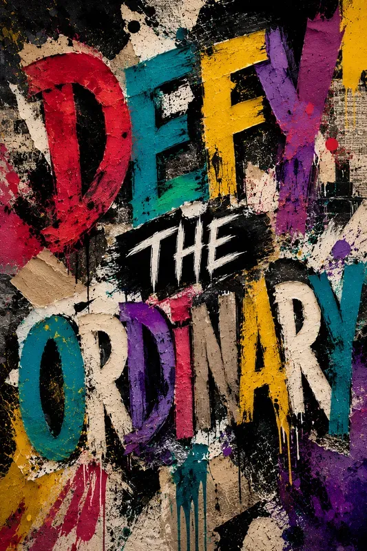 Expressive Abstract Typography Posters