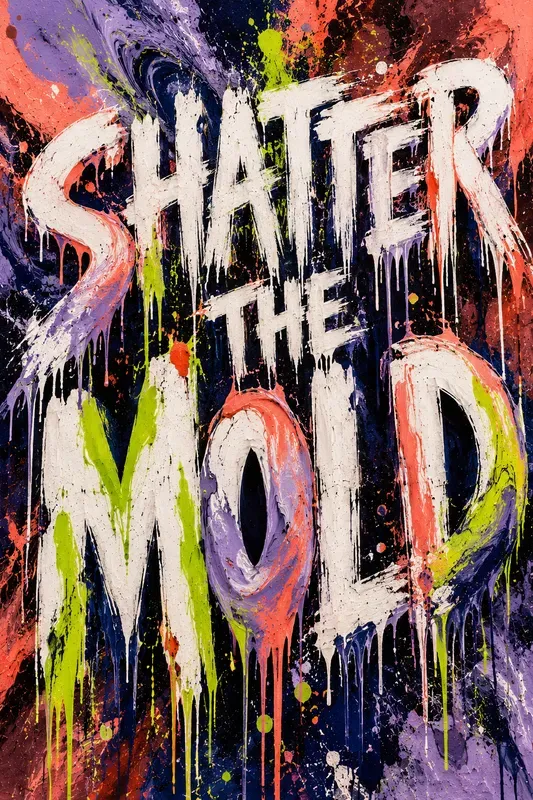 Expressive Abstract Typography Posters