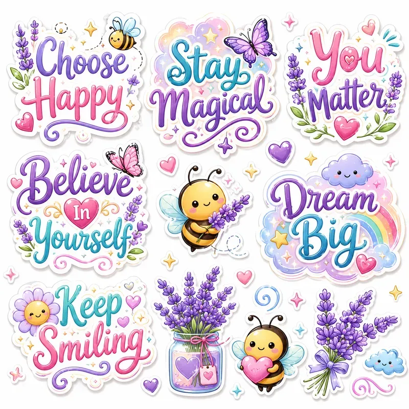 Cute Pastel Stickers