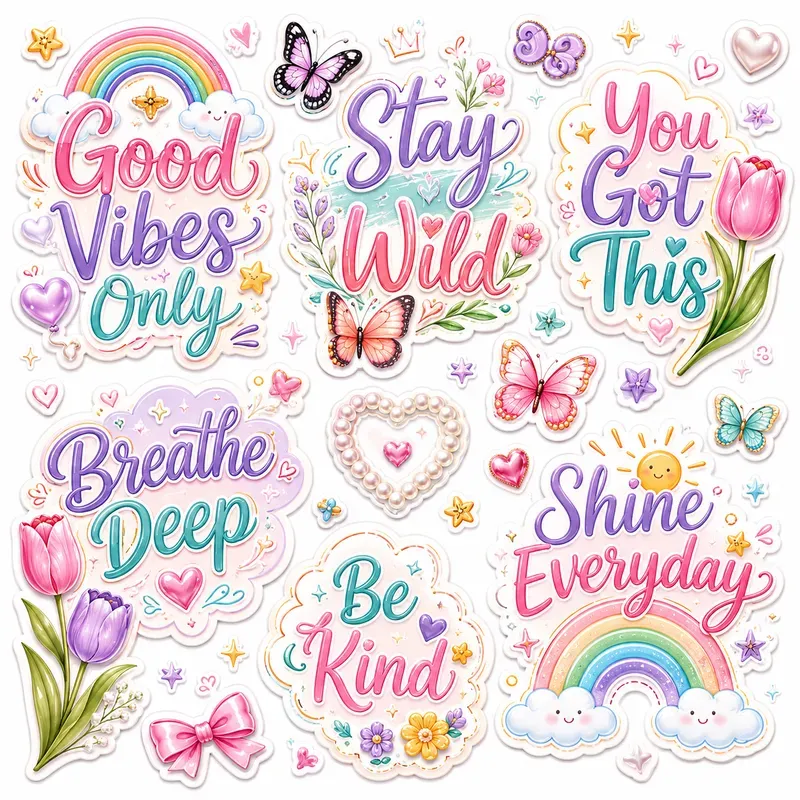 Cute Pastel Stickers