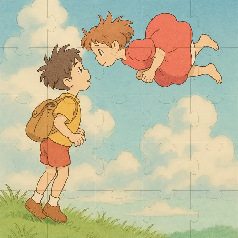 Ghibli Fantasy Character Illustrations