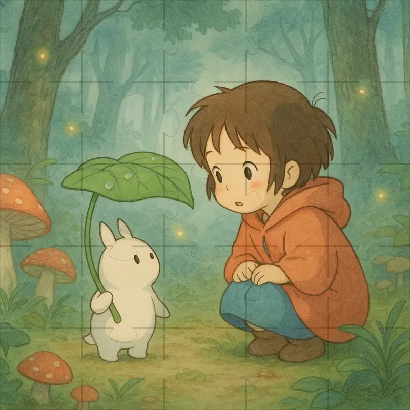 Ghibli Fantasy Character Illustrations
