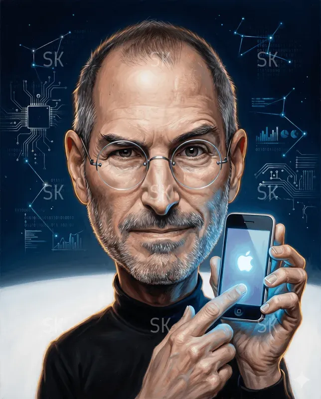 Cinematic Caricature Portrait Paintings