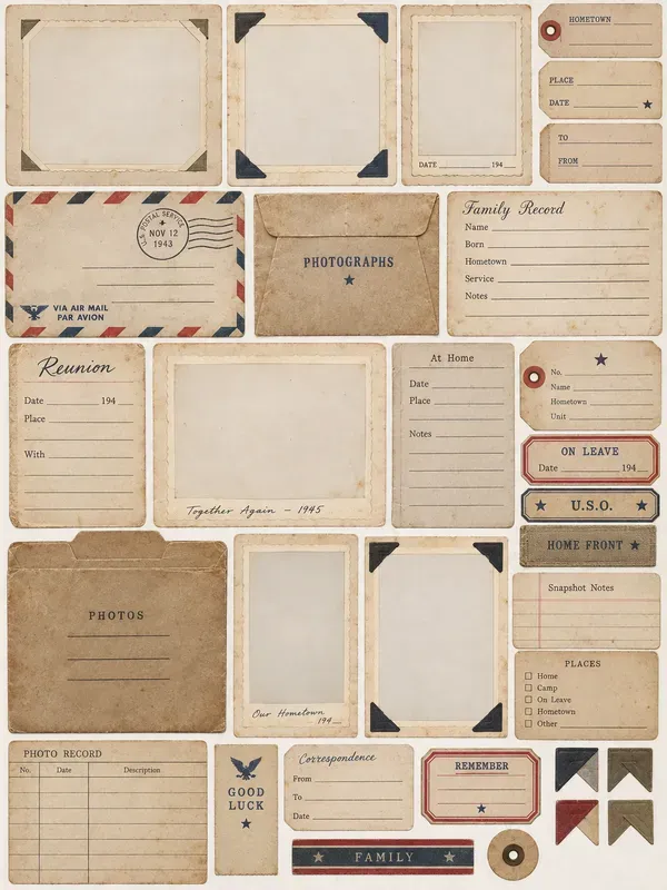 Vintage Photo Archive Ephemera