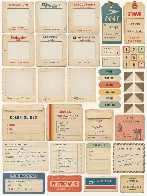 Vintage Photo Archive Ephemera