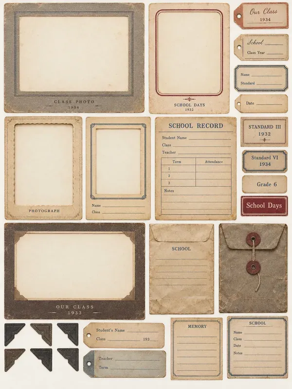 Vintage Photo Archive Ephemera