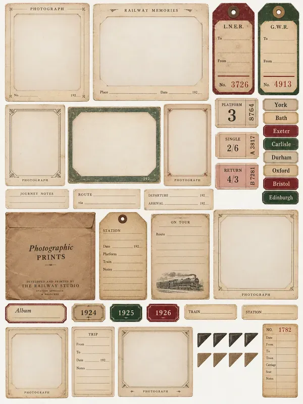 Vintage Photo Archive Ephemera