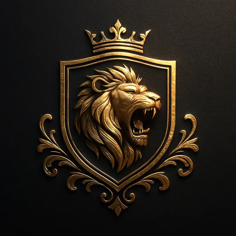 Elegant Gold Logo Sets On Dark Textures