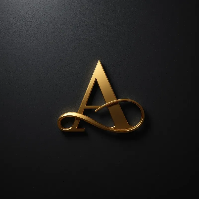 Elegant Gold Logo Sets On Dark Textures
