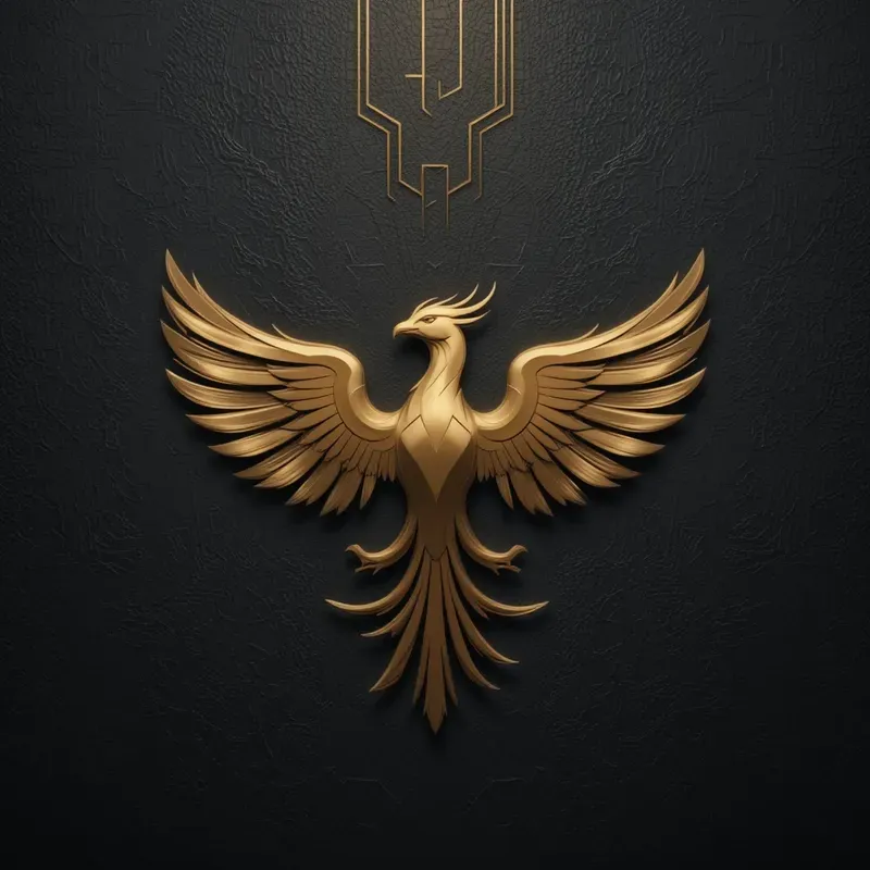 Elegant Gold Logo Sets On Dark Textures