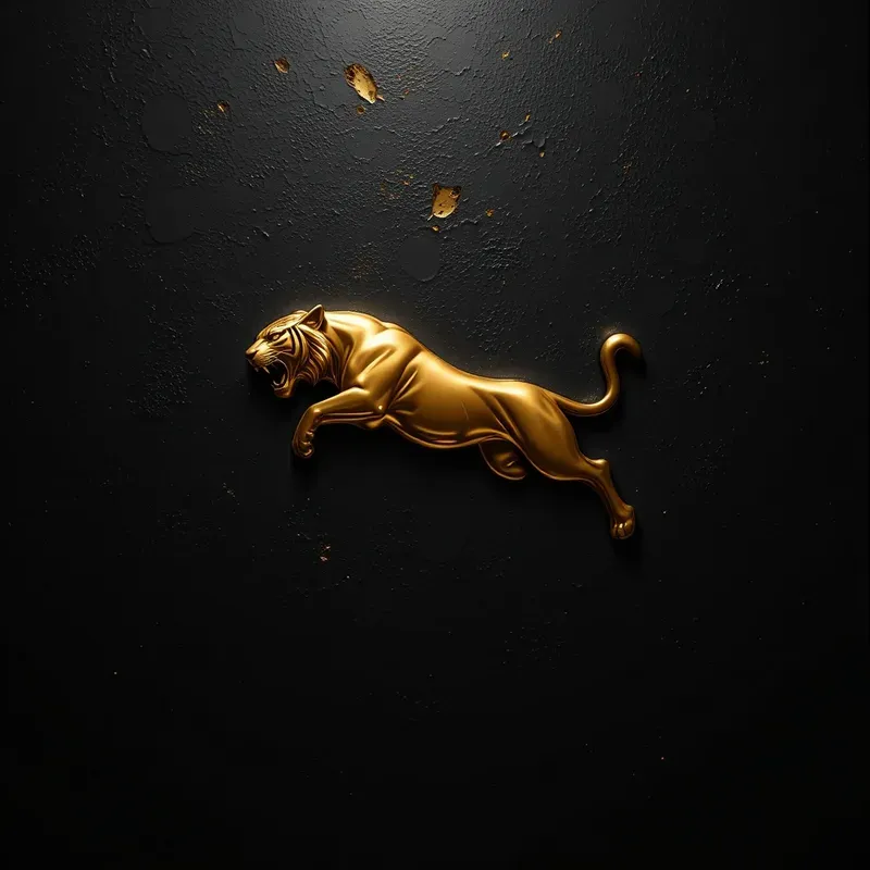 Elegant Gold Logo Sets On Dark Textures