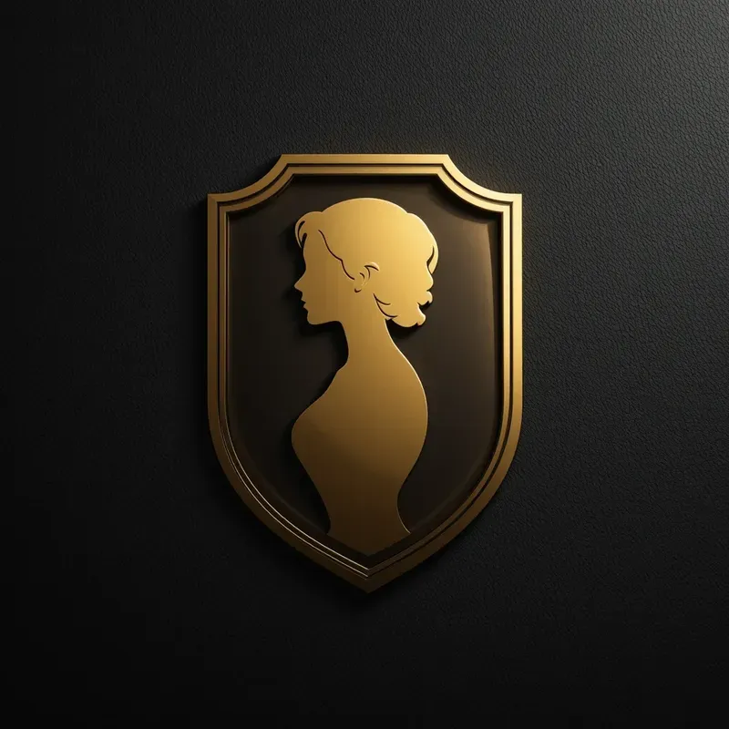 Elegant Gold Logo Sets On Dark Textures
