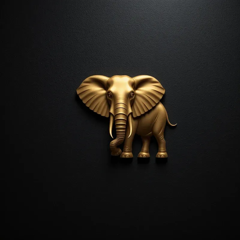 Elegant Gold Logo Sets On Dark Textures