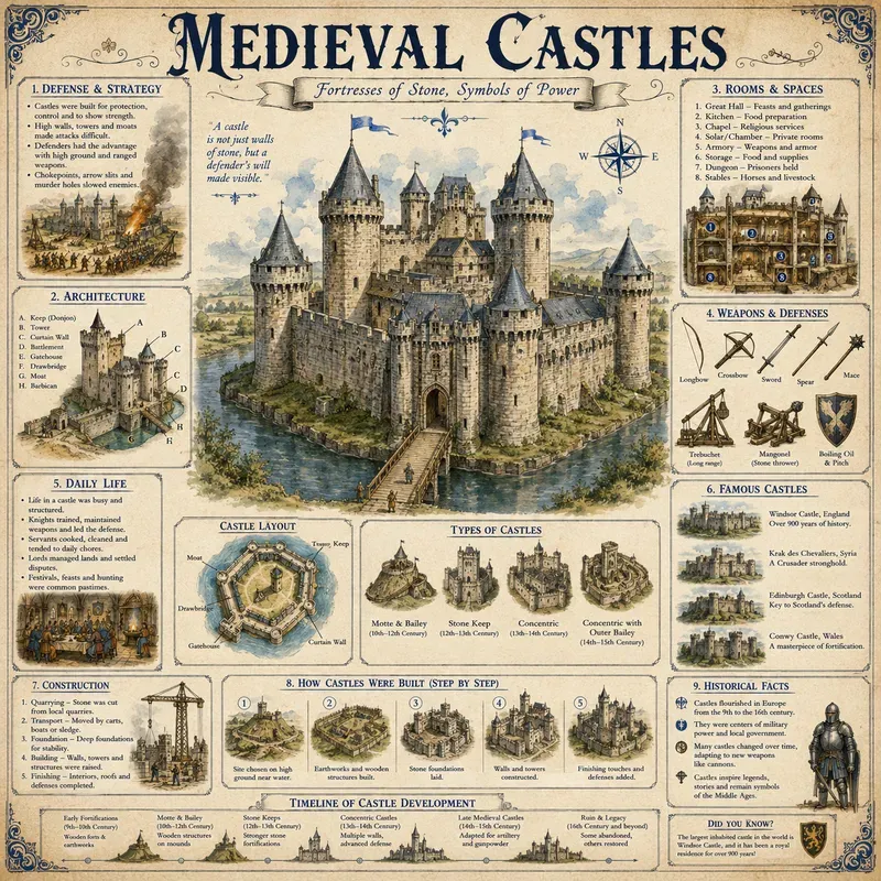 Vintage Educational Infographic Sets