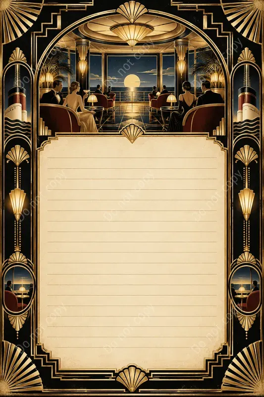 Art Deco Junk Journal Pages