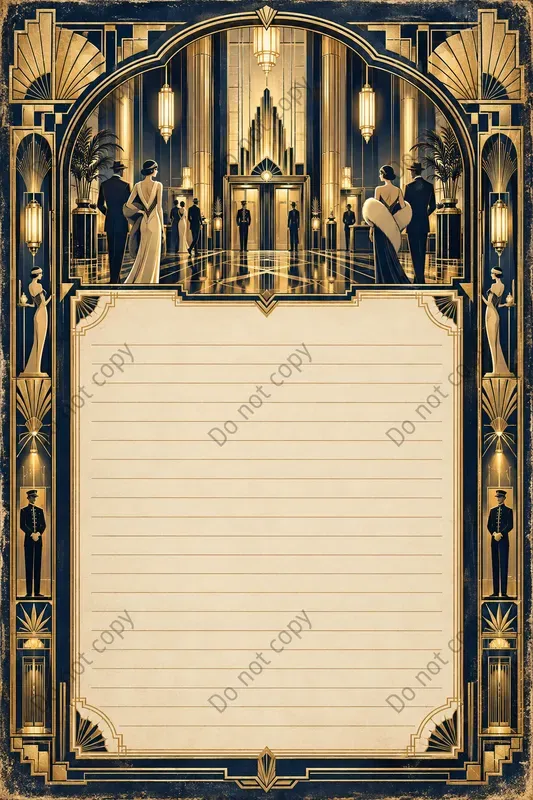 Art Deco Junk Journal Pages