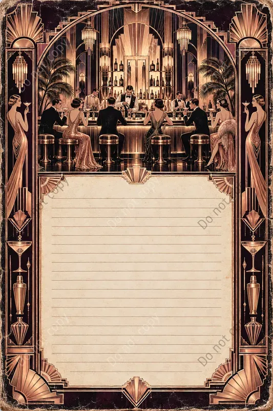 Art Deco Junk Journal Pages