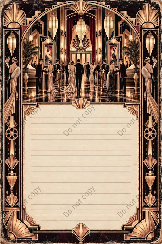 Art Deco Junk Journal Pages