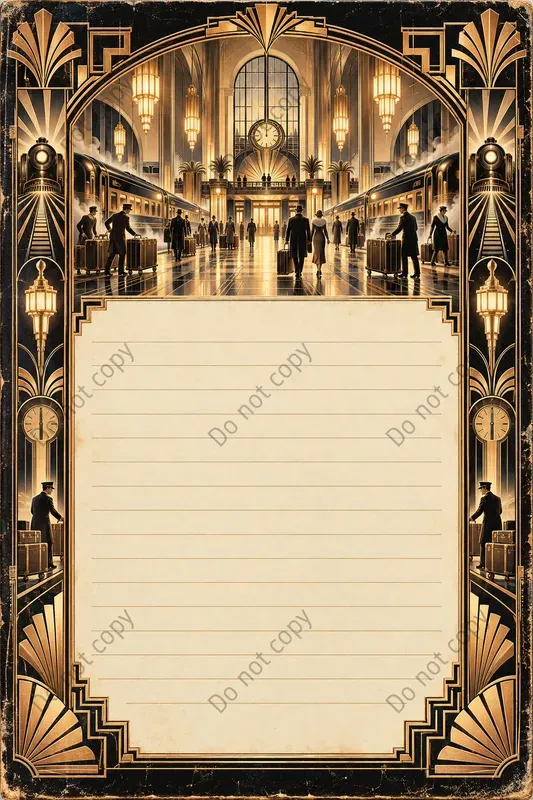 Art Deco Junk Journal Pages