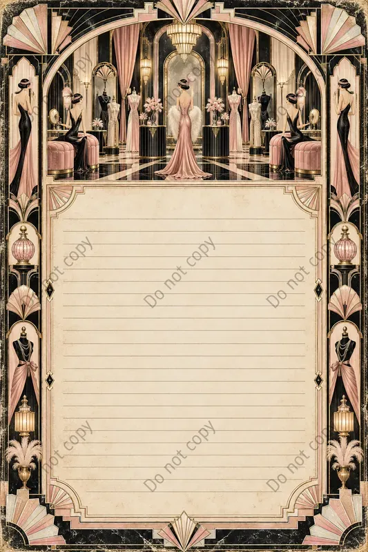 Art Deco Junk Journal Pages