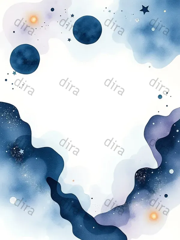 Watercolor Galaxy Waves Journal Designs