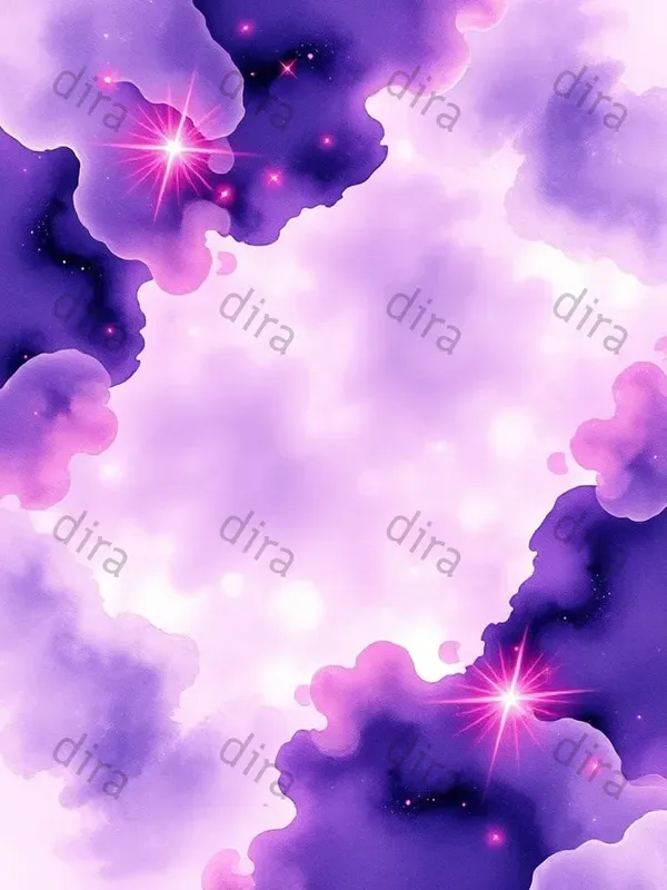 Watercolor Galaxy Waves Journal Designs