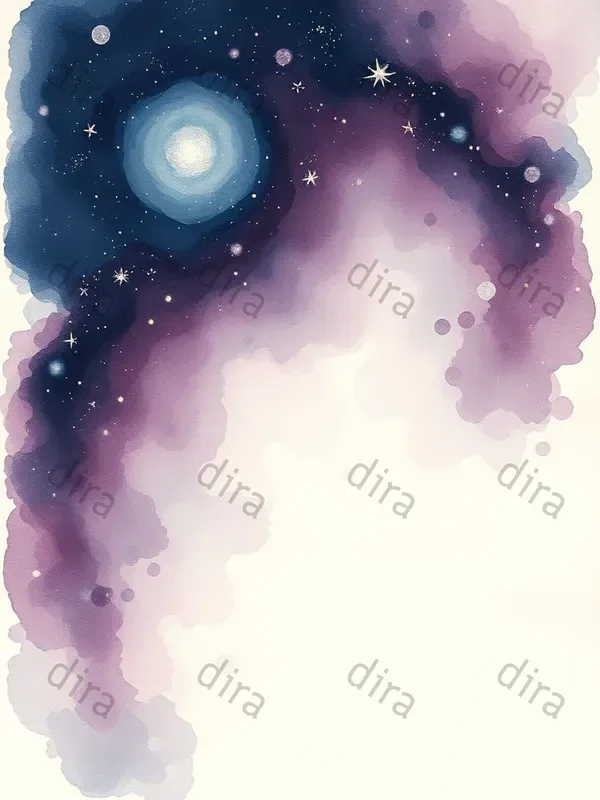 Watercolor Galaxy Waves Journal Designs